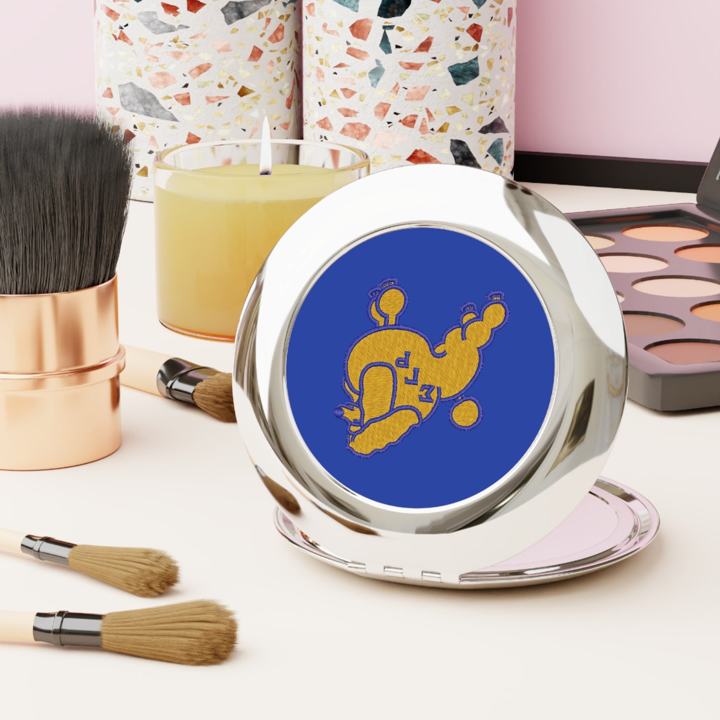Pretty Poodle Compact Mirror