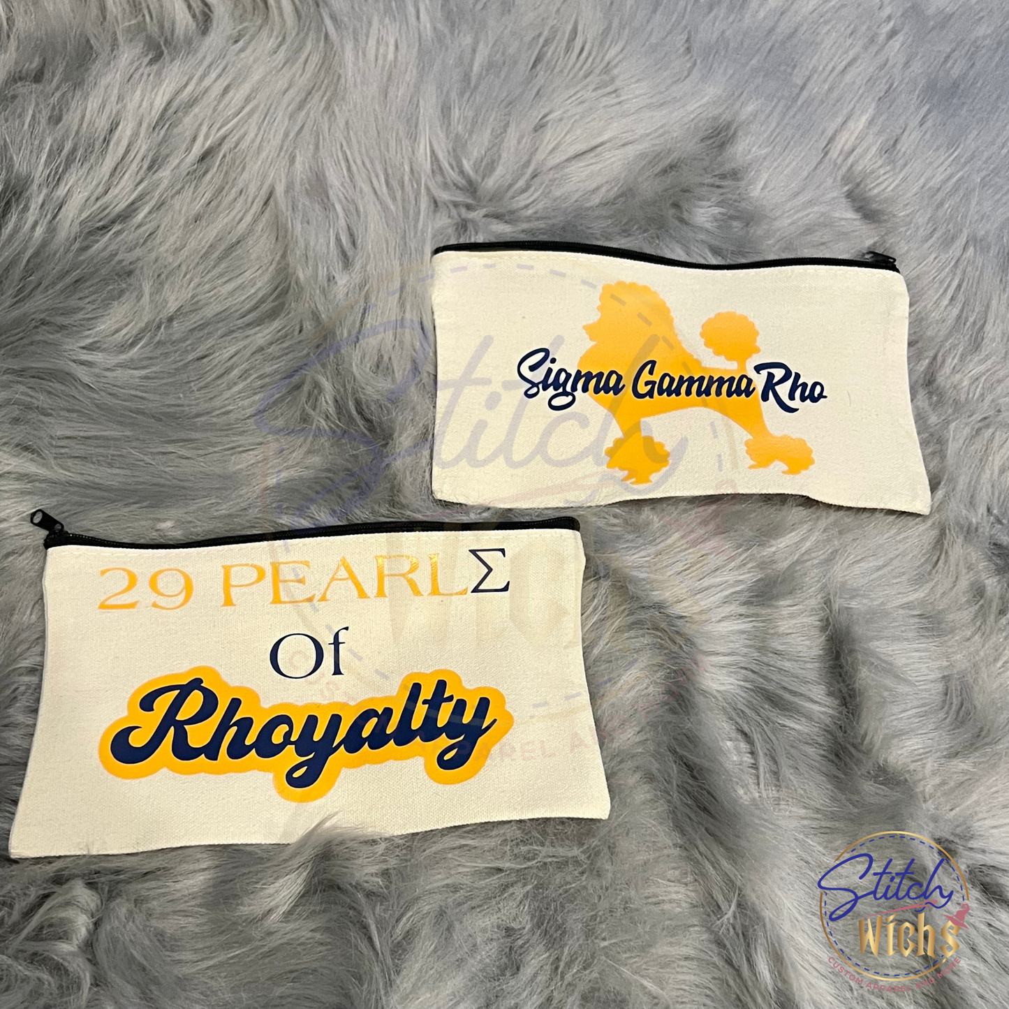 Personalized Poodle Makeup Bag