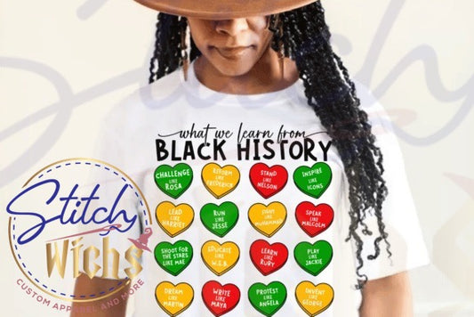 What We Learn from  Black History Shirt
