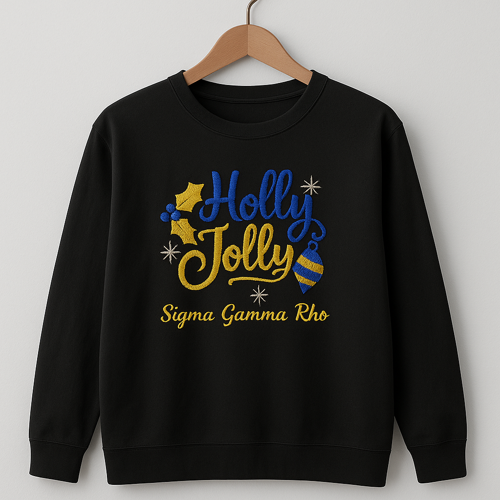 Holly Jolly SGRho Embroidered Top